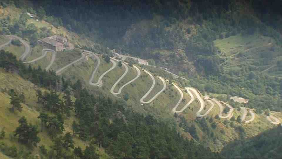 col, de, tende, lacet